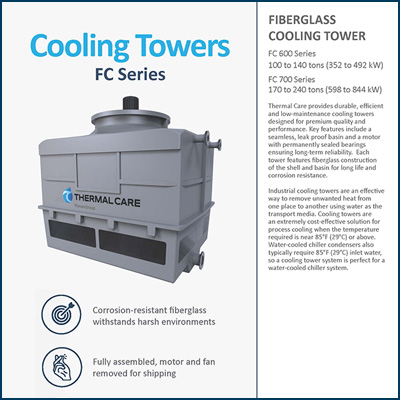 FC Fiberglass Cooling Towers 100 to 240 Tons