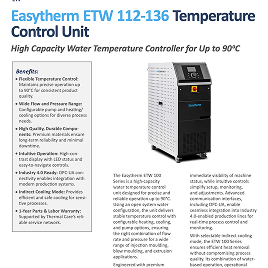 Easytherm ETW 112-136 Specifications