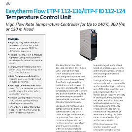 Easytherm Flow ETP-F 112-136/ETP-F ID 112-124 Specifications
