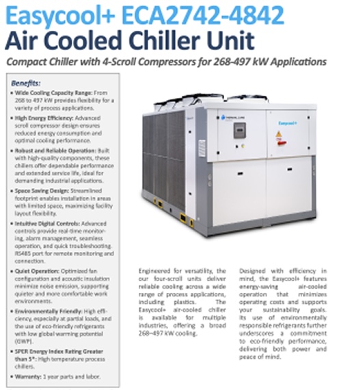 Easycool+ ECA2742-ECA4842 Specifications
