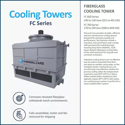 FC Fiberglass Cooling Towers 100 to 240 Tons