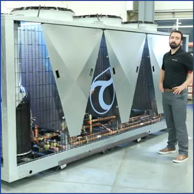 Accuchiller KSE outdoor packaged chiller 40 to 120 ton