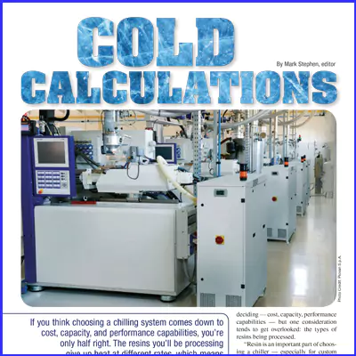 Determining the cost of a chilling system