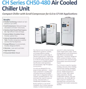 CH Series CH50-480 Air Cooled Chiller Specifications