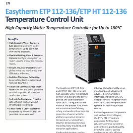 Easytherm ETP 112-136 | ETP HT 112-136 Specifications