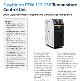 Easytherm ETW 112-136 Specifications