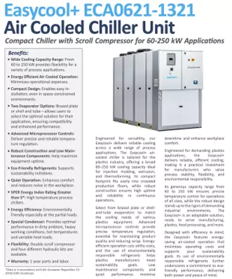 Easycool+ ECA0621-ECA1321 Specifications