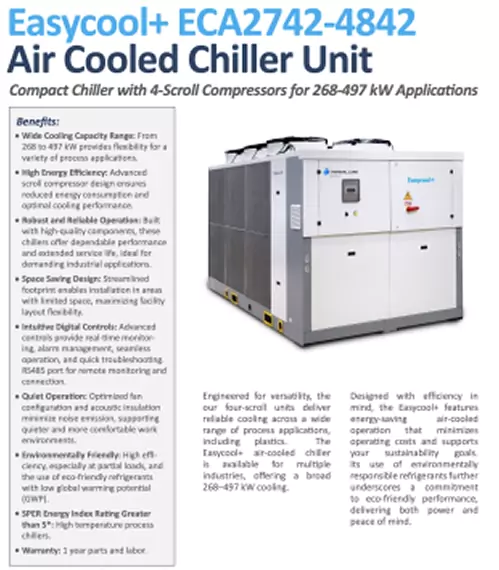 Easycool+ ECA2742-ECA4842 Specifications